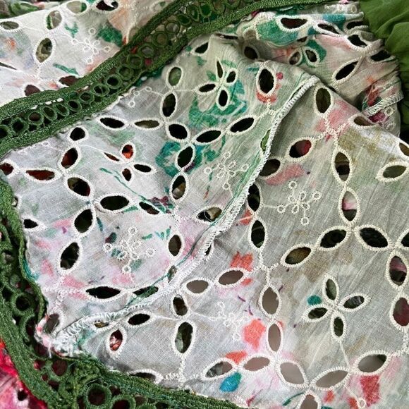 HEMANT AND NANDITA Zaria Short Dress in Military Green - Picture 13 of 13